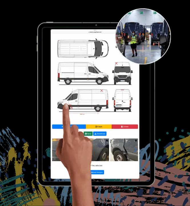 Damage marker interface